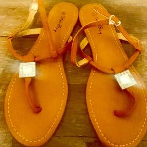 Star boy flip flops size 10